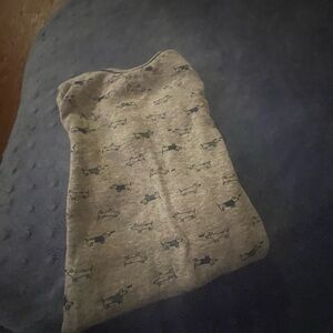 Carter's Gray Bodysuit with Blue Dog Print